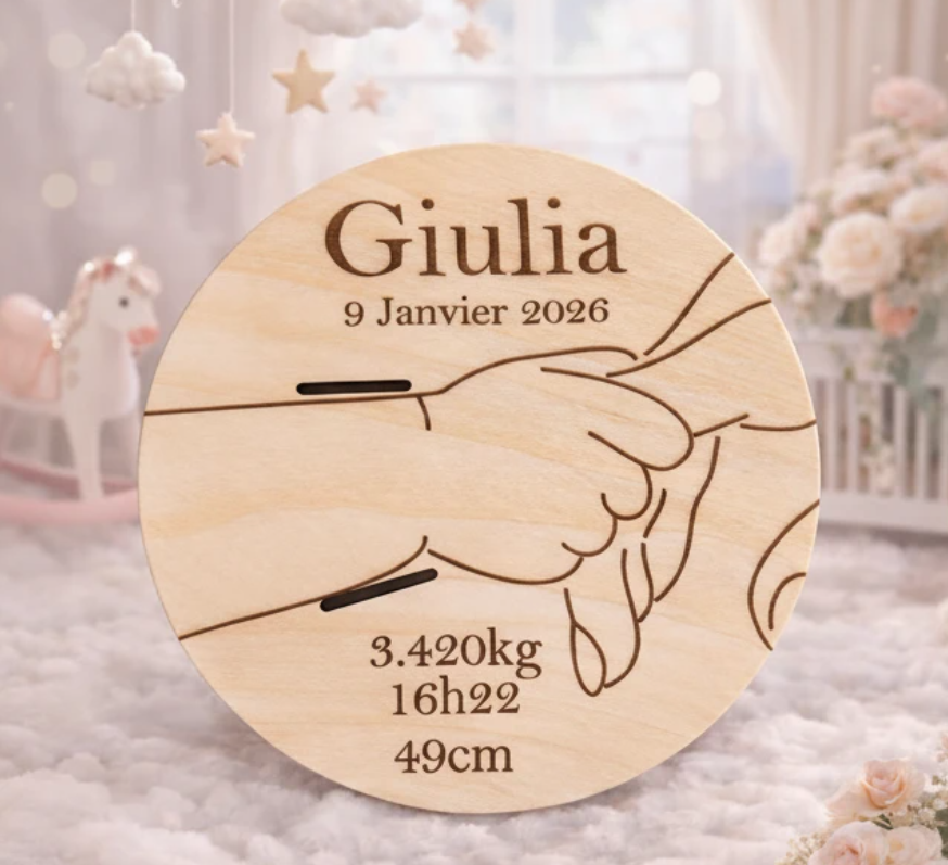 LOGO PERSONNALISE : Contreplaqué bois - 3mm